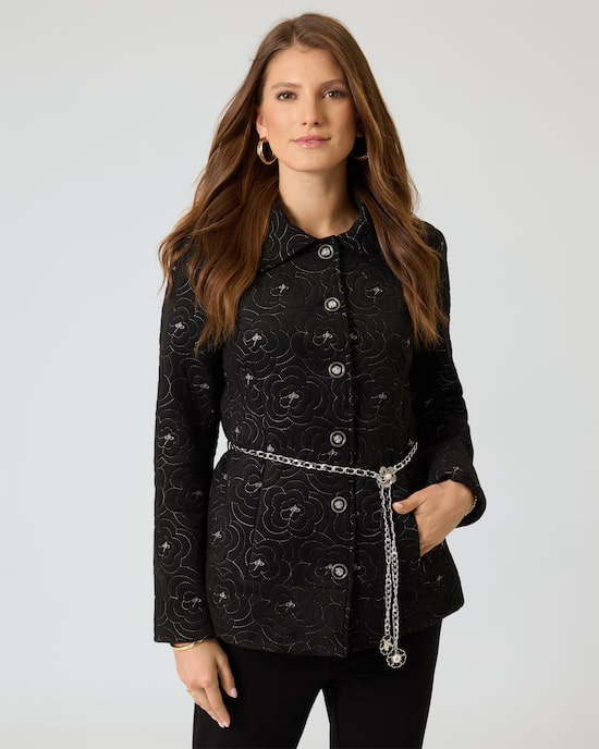 Produktabbildung für Steppjacke mit Blumen