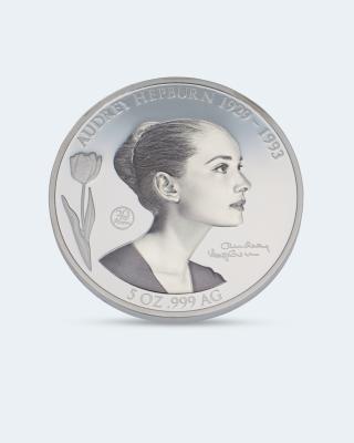 Silbermünze Audrey Hepburn