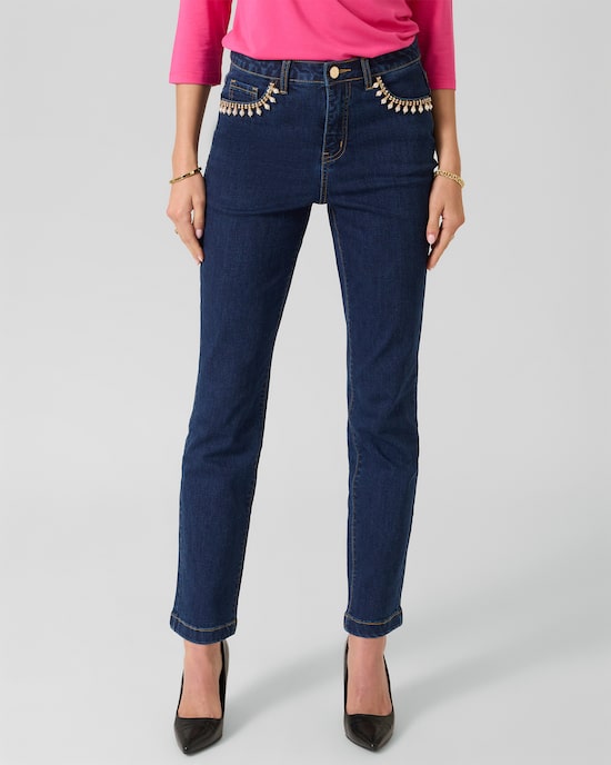 Produktabbildung für Jeans mit Deko
