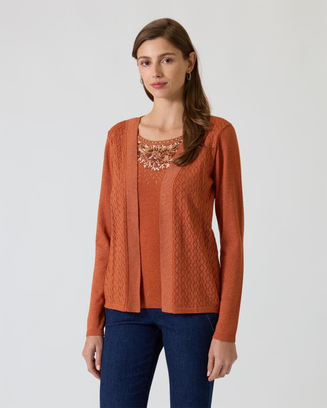 Pullover in Twinset-Optik