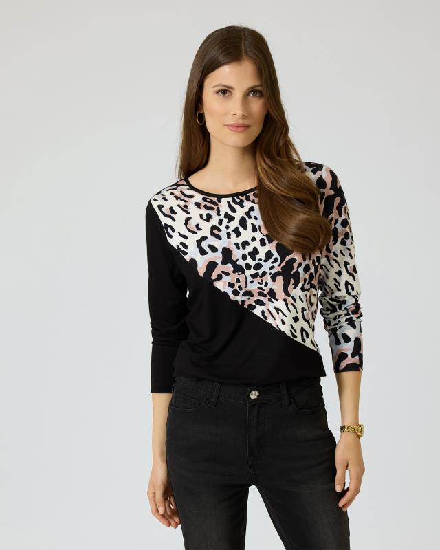 Shirt mit Leoprint