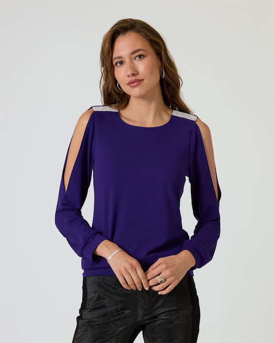Produktabbildung für Shirt mit Strass-Detail