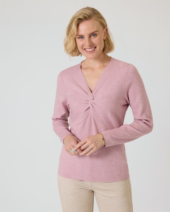 Produktabbildung für Pullover mit Knotendetail