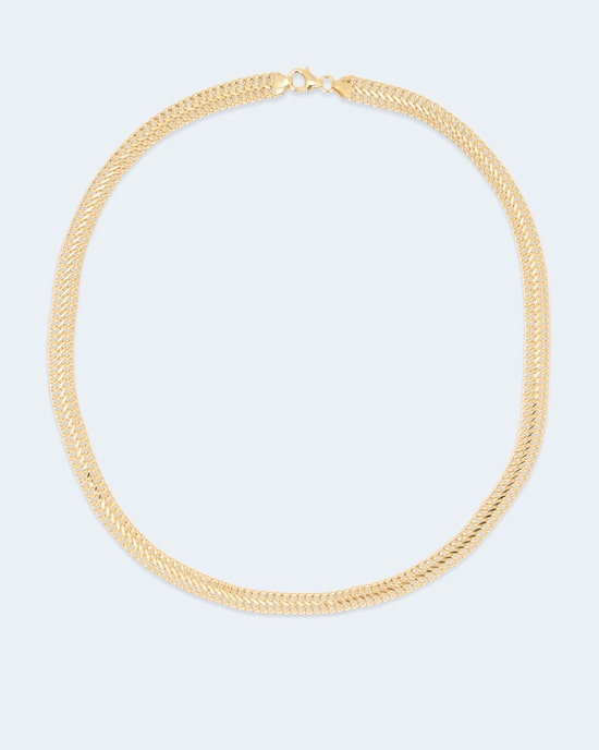 Produktabbildung für Achterpanzer-Collier in Gold 585