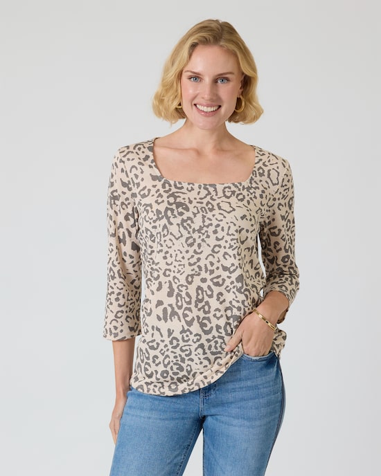 Produktabbildung für Shirt mit Animal-Print