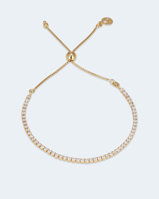 Produktabbildung für Armband mit Zirkonia und Slider-Verschluss