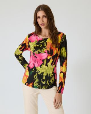 Shirt mit Blumen-Print