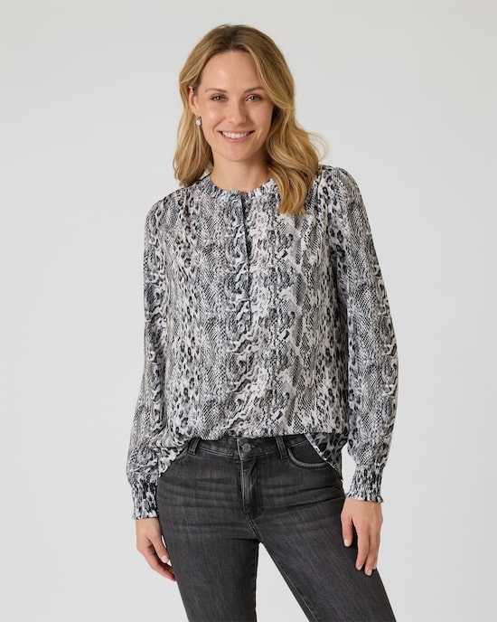 Produktabbildung für Bluse mit Animal-Print