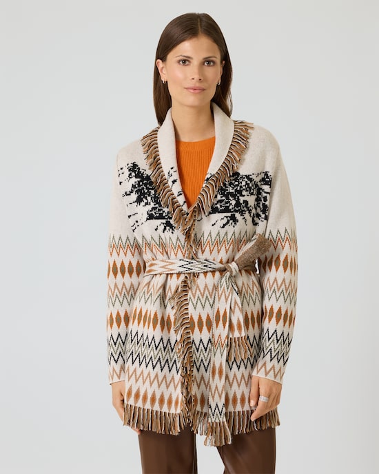 Produktabbildung für Cardigan mit Aspen-Motiv