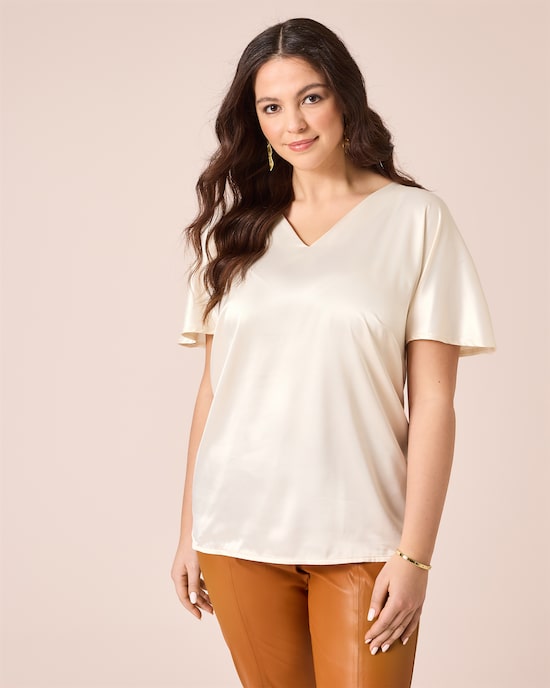 Produktabbildung für Shirt mit Satin-Front