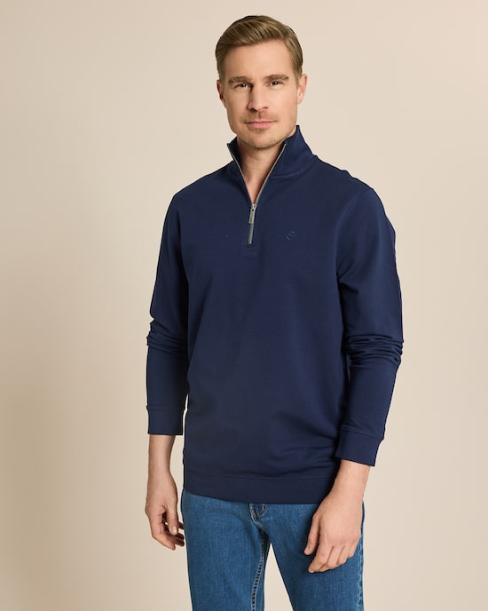 Produktabbildung für Sweat-Troyer mit Half-Zipp