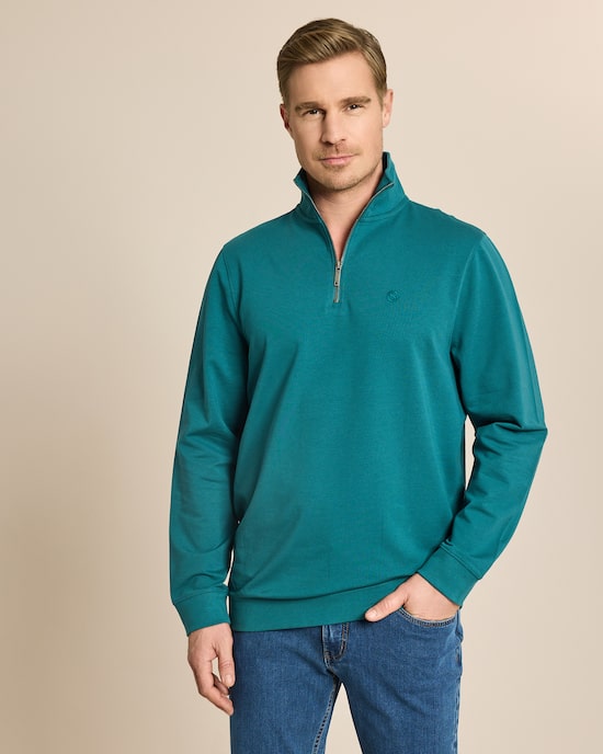 Produktabbildung für Sweat-Troyer mit Half-Zipp
