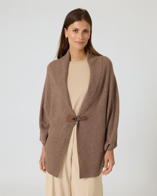 Cardigan mit Kaschmir & Schnalle