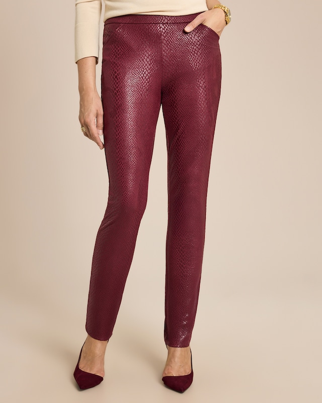 JW Schlupfhose in Schlangenlederoptik