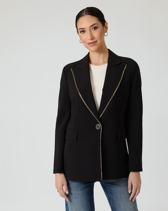 Produktabbildung für Blazer mit Kettendekor