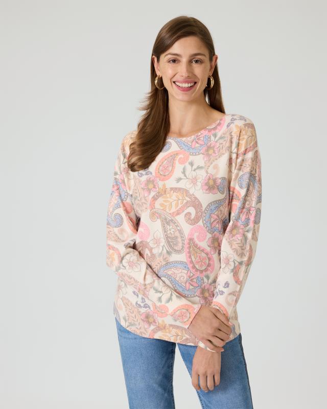 Pullover mit Paisley-Print