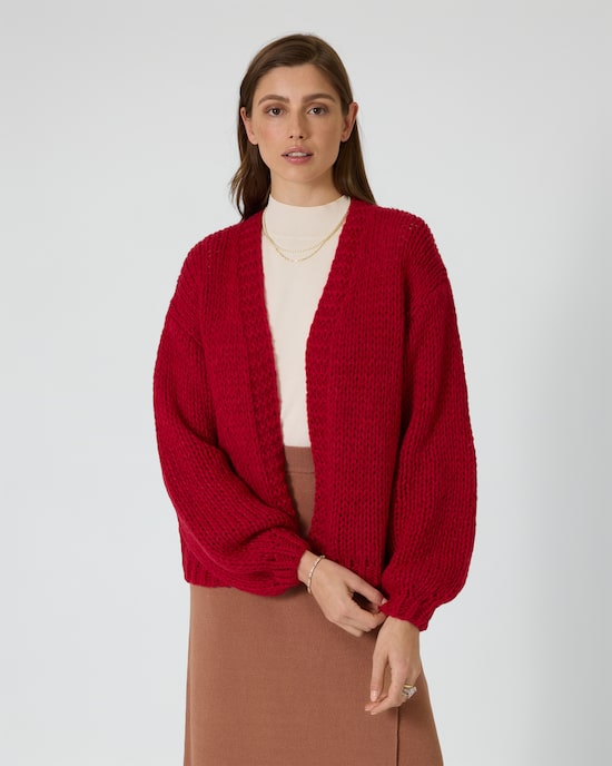 Produktabbildung für Grobstrick-Cardigan im Unidesign