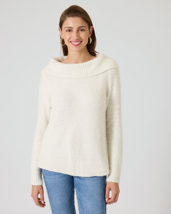 Produktabbildung für Pullover mit Flauschgarn