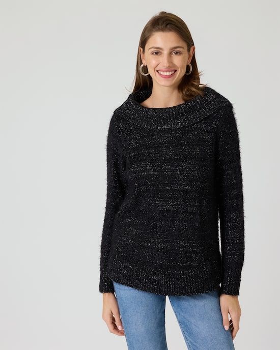 Produktabbildung für Pullover mit Flauschgarn