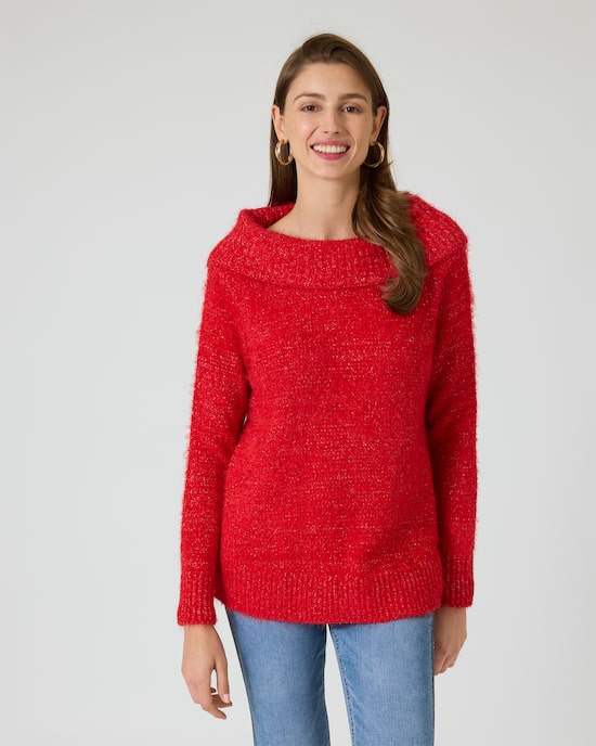 Produktabbildung für Pullover mit Flauschgarn