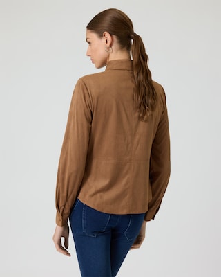 Produktabbildung 9 für Bluse aus Wildlederimitat