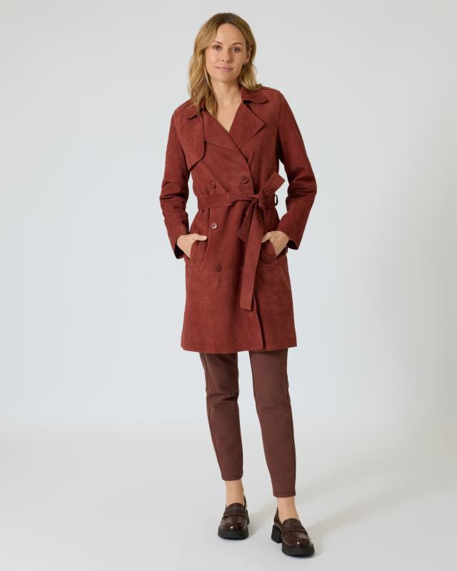 Trenchcoat aus Wildleder