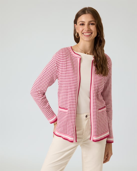 Produktabbildung für Cardigan mit Jacquard-Minimals