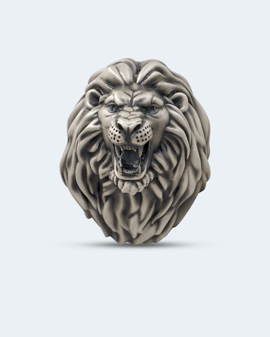Produktabbildung für 3Oz Silbermünze Lion Head 2023