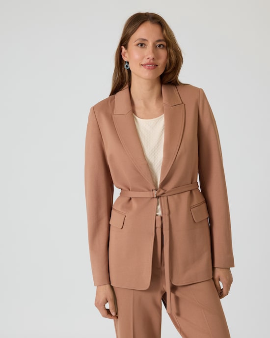 Produktabbildung für Jersey-Blazer mit Gürtel