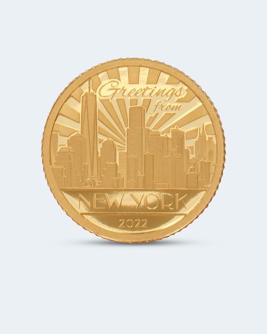 Produktabbildung für Goldmünze City Lights New York 2022