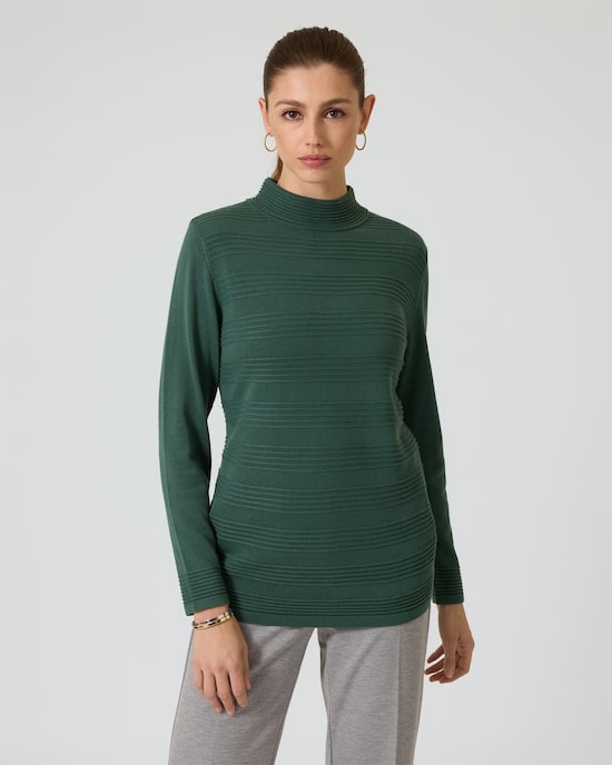 Produktabbildung für Pullover mit Stehkragen