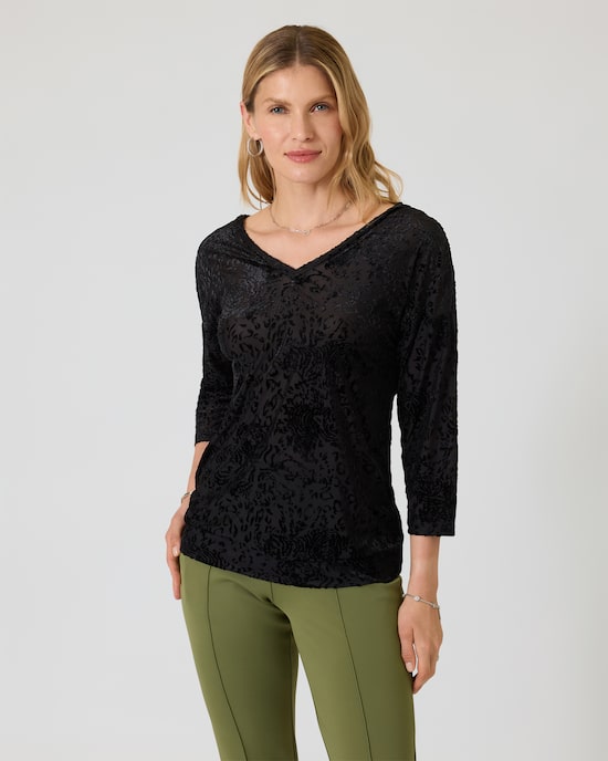 Produktabbildung für Shirt in Samt-Optik
