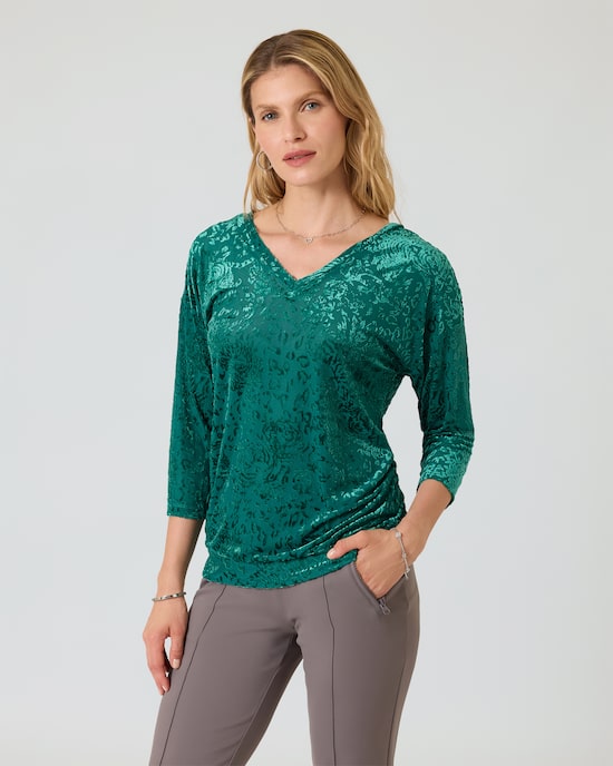 Produktabbildung für Shirt in Samt-Optik