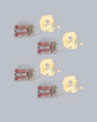 LED-Lichterkette "Sterne", 4 Stück