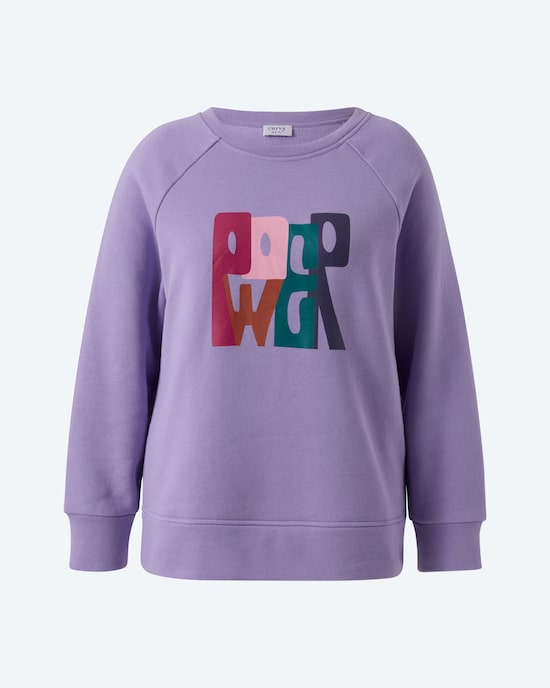 Produktabbildung für Sweatshirt mit "Power"-Lettering