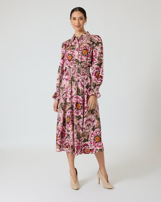 Produktabbildung für Kleid mit Blumenprint