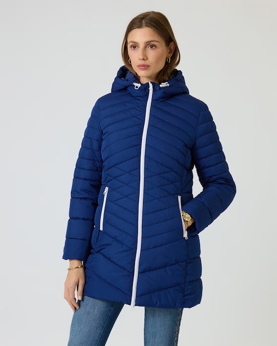 Produktabbildung für Steppjacke mit Kontrast-Details