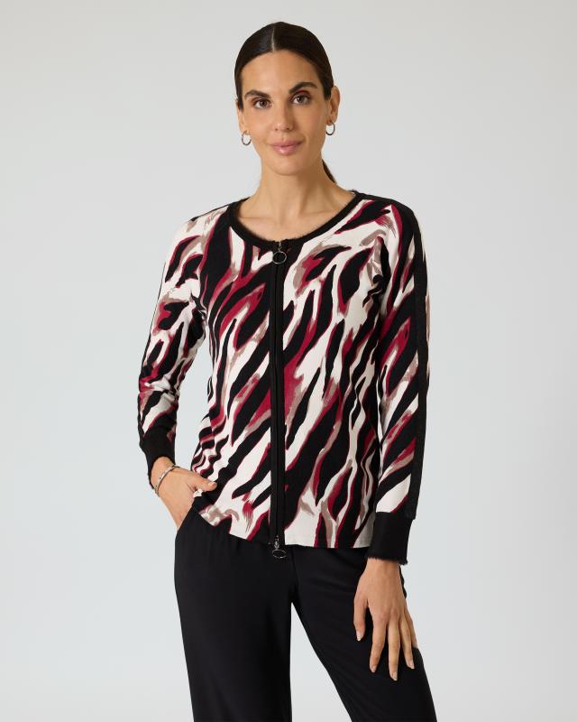 Cardigan mit Animalprint