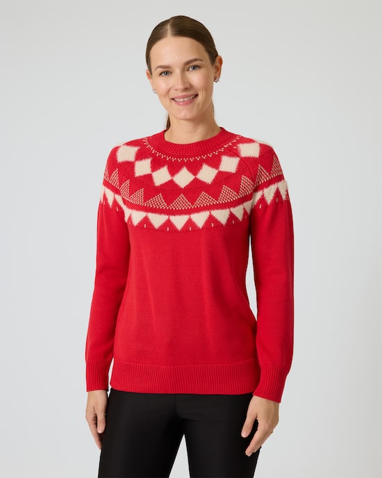 Produktabbildung für Pullover mit Flauschgarn