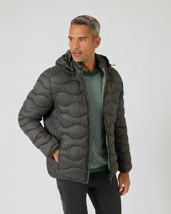 Produktabbildung für Steppjacke mit Kapuze