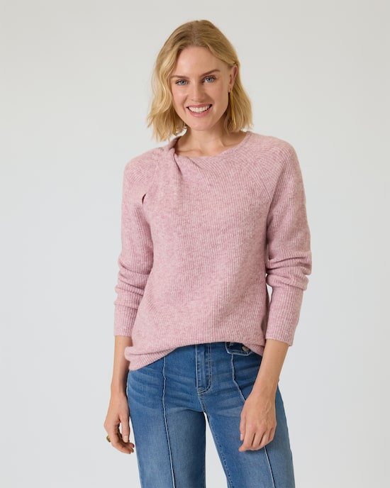 Produktabbildung für Pullover mit Drapé-Detail