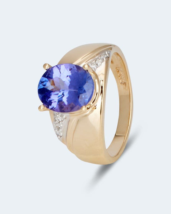 Produktabbildung für Ring mit Tansanit AAAA & Brillant
