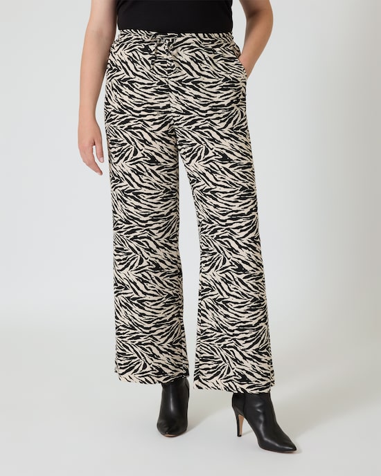 Produktabbildung für Jerseyhose mit Zebra-Print