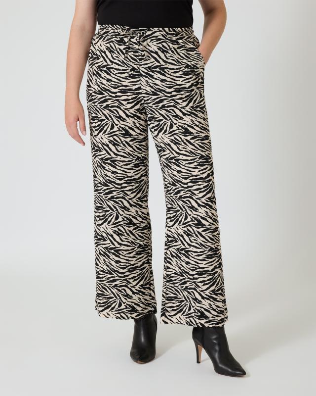 Jerseyhose mit Zebra-Print