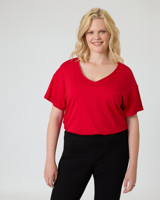 Produktabbildung für Basic-Shirt mit Shape-Top