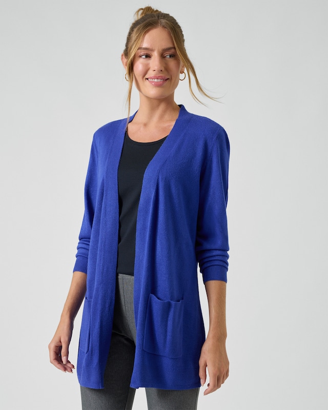 Longcardigan im Unidesign