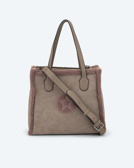 Produktabbildung für Kurzgrifftasche mit Teddy-Besatz