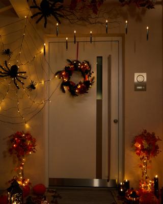 Halloween-Kranz mit LEDs