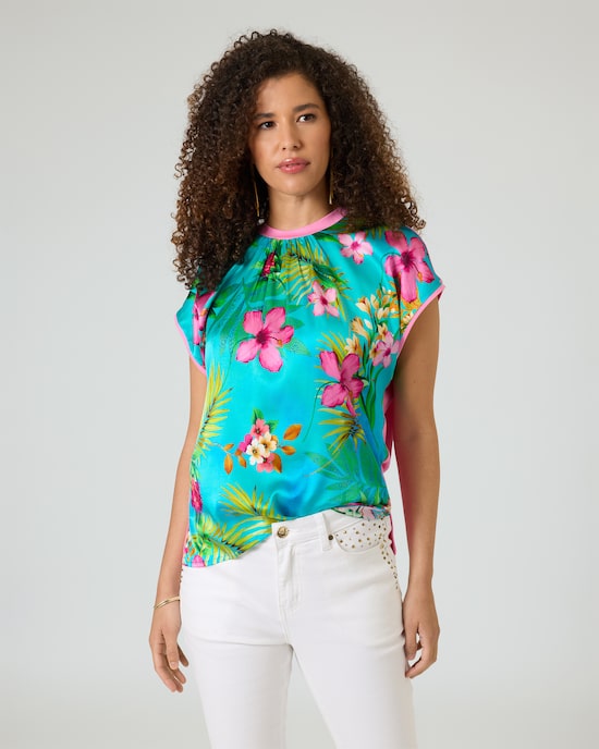 Produktabbildung für Shirt mit Tropical-Print