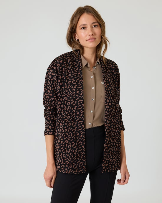 Produktabbildung für Cardigan in Leo-Jacquard